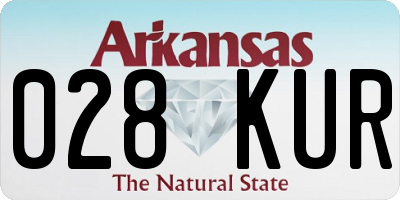 AR license plate 028KUR
