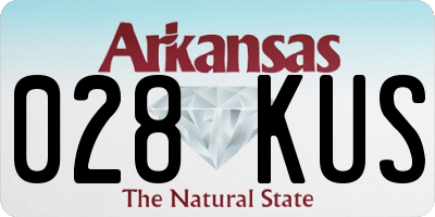 AR license plate 028KUS