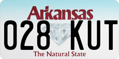 AR license plate 028KUT