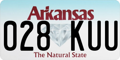 AR license plate 028KUU