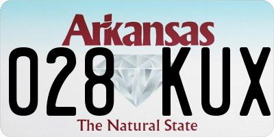 AR license plate 028KUX