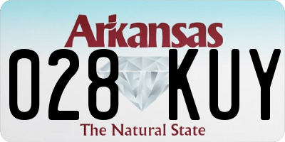 AR license plate 028KUY