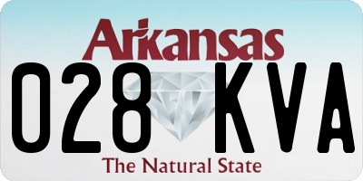 AR license plate 028KVA