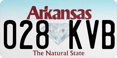 AR license plate 028KVB