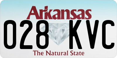 AR license plate 028KVC