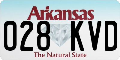 AR license plate 028KVD