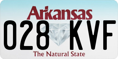 AR license plate 028KVF