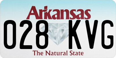 AR license plate 028KVG