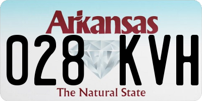 AR license plate 028KVH