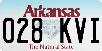 AR license plate 028KVI