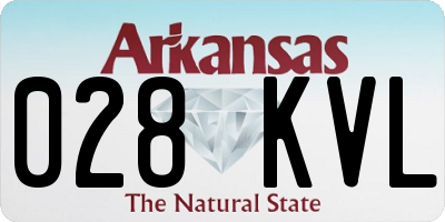 AR license plate 028KVL