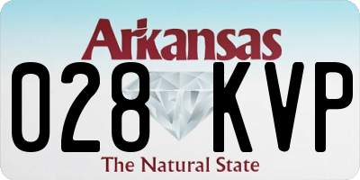 AR license plate 028KVP