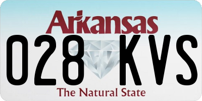 AR license plate 028KVS