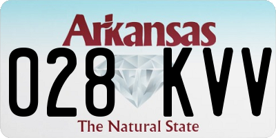 AR license plate 028KVV