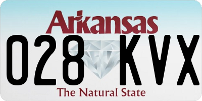 AR license plate 028KVX