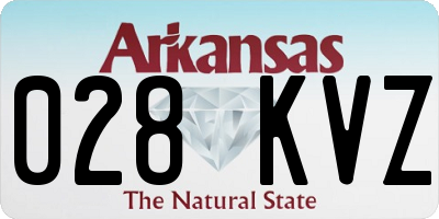 AR license plate 028KVZ