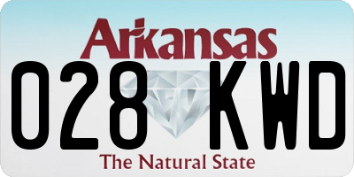 AR license plate 028KWD