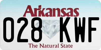 AR license plate 028KWF