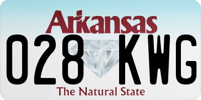 AR license plate 028KWG