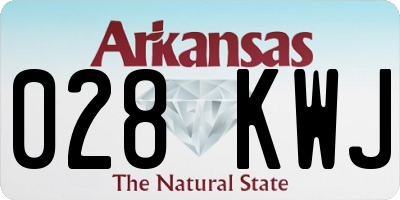 AR license plate 028KWJ