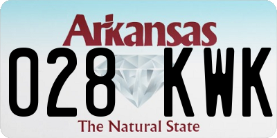 AR license plate 028KWK
