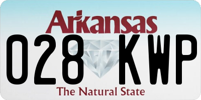 AR license plate 028KWP