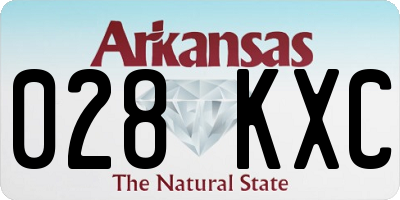 AR license plate 028KXC