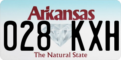 AR license plate 028KXH