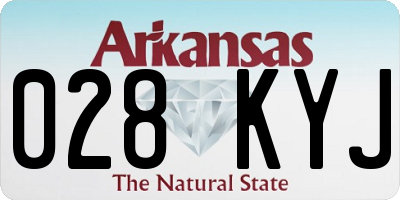 AR license plate 028KYJ
