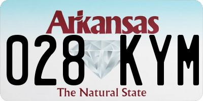 AR license plate 028KYM