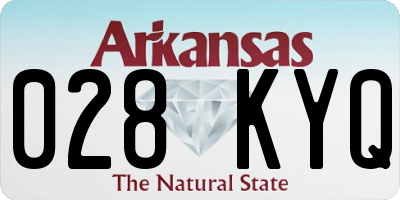AR license plate 028KYQ