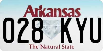 AR license plate 028KYU