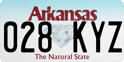 AR license plate 028KYZ