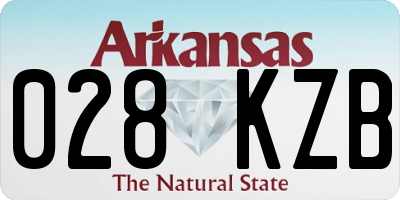 AR license plate 028KZB