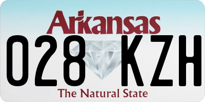 AR license plate 028KZH