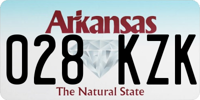 AR license plate 028KZK