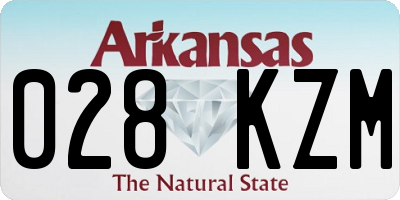 AR license plate 028KZM