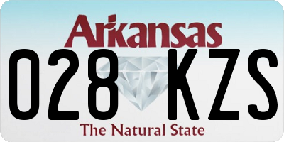 AR license plate 028KZS