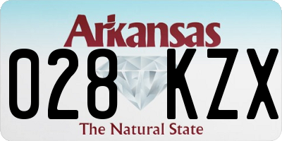 AR license plate 028KZX