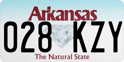 AR license plate 028KZY