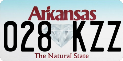 AR license plate 028KZZ