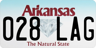 AR license plate 028LAG