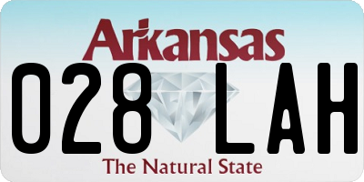 AR license plate 028LAH
