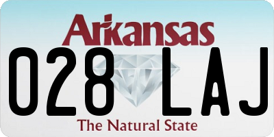 AR license plate 028LAJ