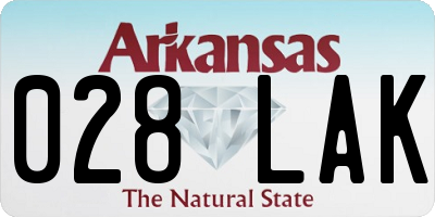AR license plate 028LAK
