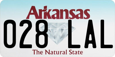 AR license plate 028LAL