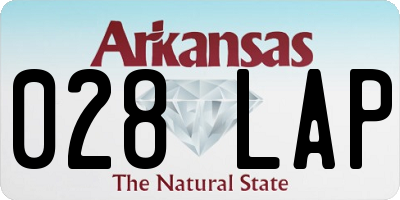 AR license plate 028LAP