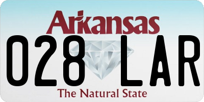 AR license plate 028LAR