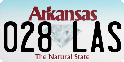 AR license plate 028LAS