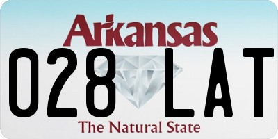 AR license plate 028LAT